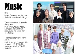 Na zdjęciu znajdują się członkowie zespołu muzycznego oraz słowa piosenki